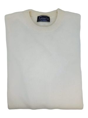 Grant | Lambswool Crew Neck Jersey | Ivory