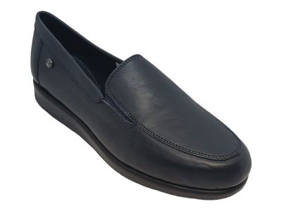 Hush Puppies | Thea Leather Slip on | Navy