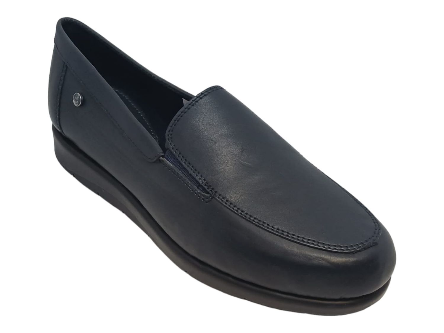 Hush Puppies | Thea Leather Slip on | Navy, Size: 3