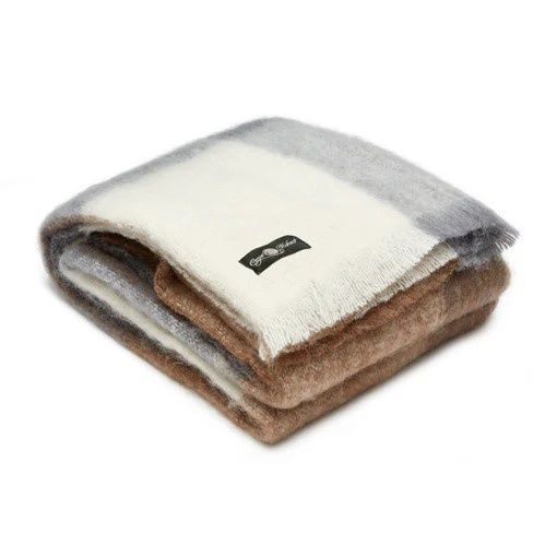 Cape Mohair | Travel Rug, Colour: Coffee
