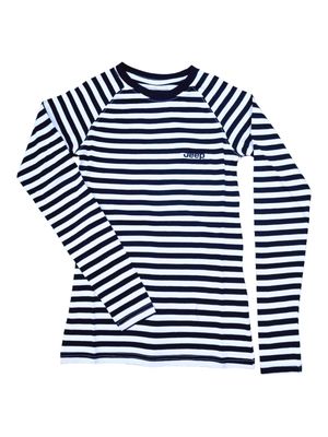 Jeep | Long Sleeve Stripe T-Shirt | Navy