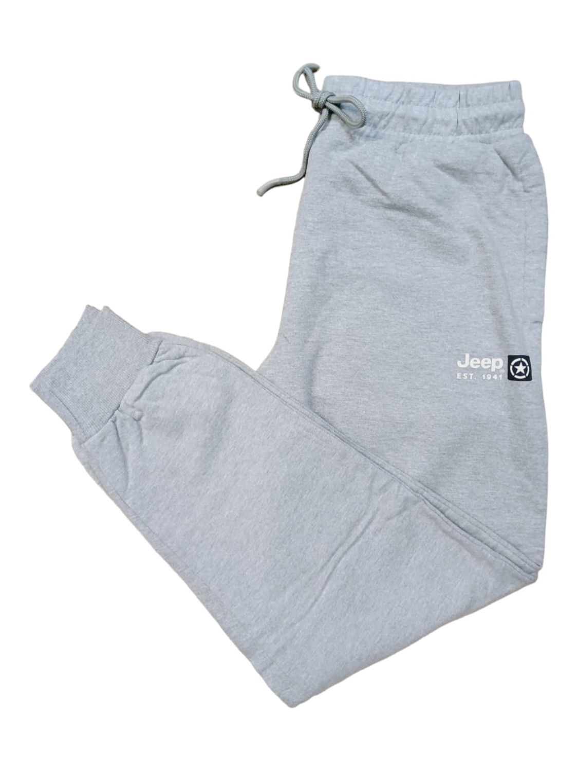 Jeep | Ladies Fleece Jogger | Grey Melange, Size: S