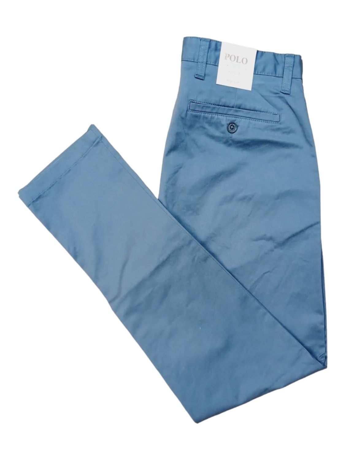 Polo | Fashion Slim Fit Chino | Blue, Size: 30W/32L