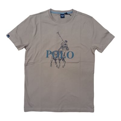 Polo | Sketch Pony T-Shirt | Taupe
