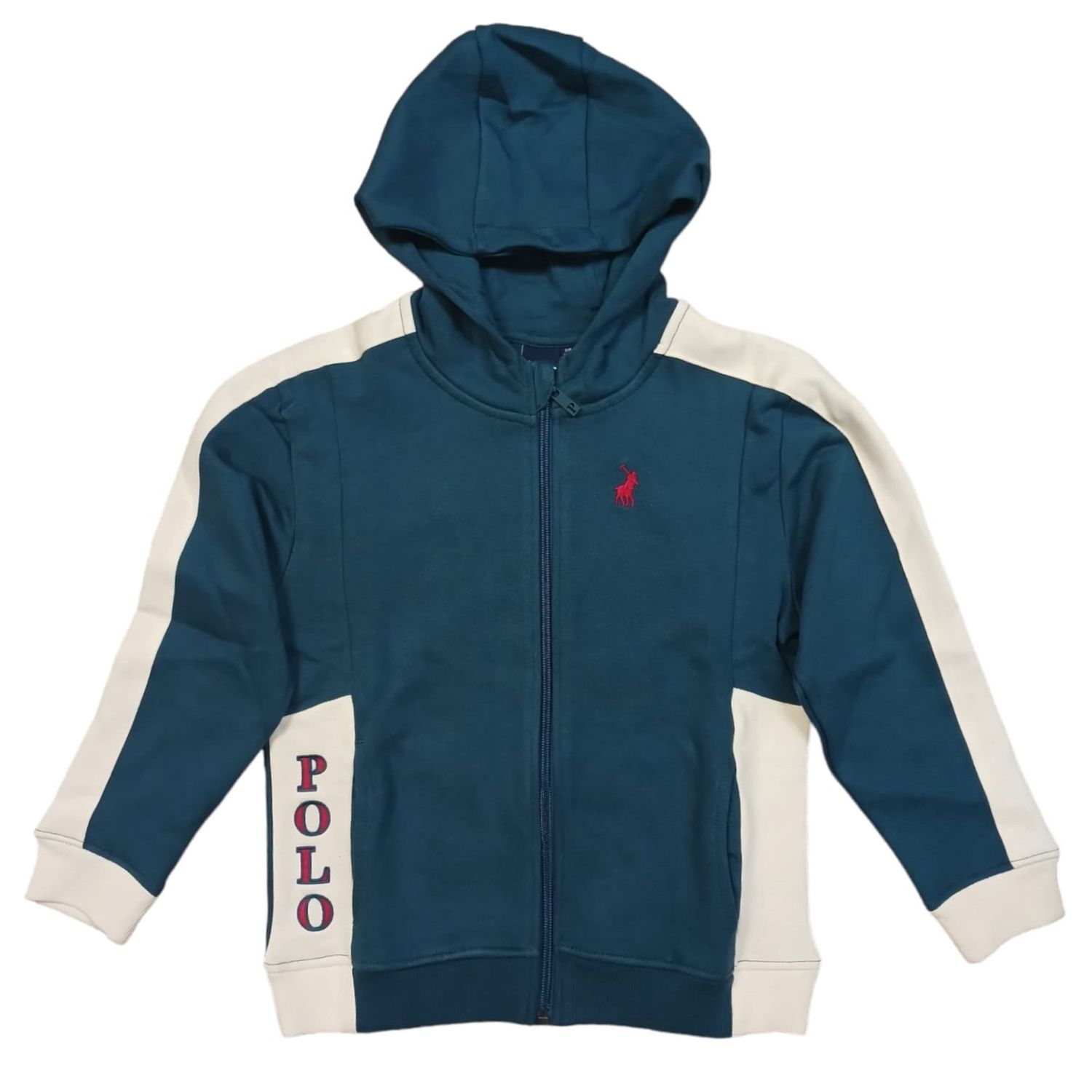 Polo | Boys Griffin Zip Thru Hoody | Teal, Size: 2-3yrs