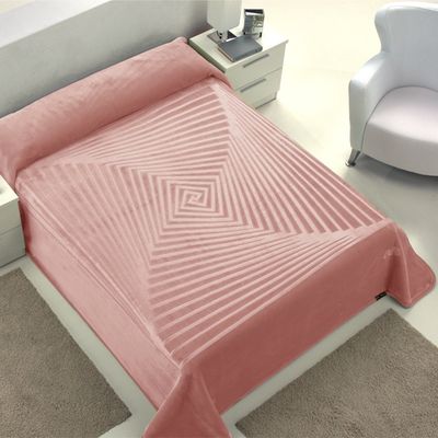 Egyptian Cotton Co | Mora Casa Morderna Blanket | Salmon