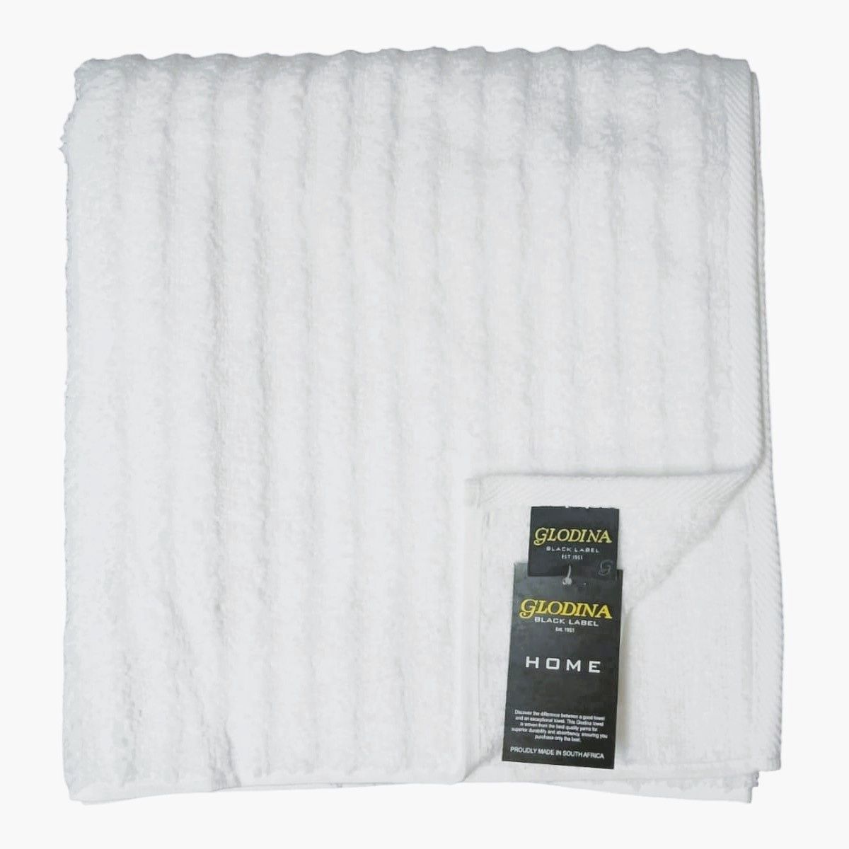 Glodina | Onda Wave Bath Towel | 555gsm/500gm² | White | 70 x 130