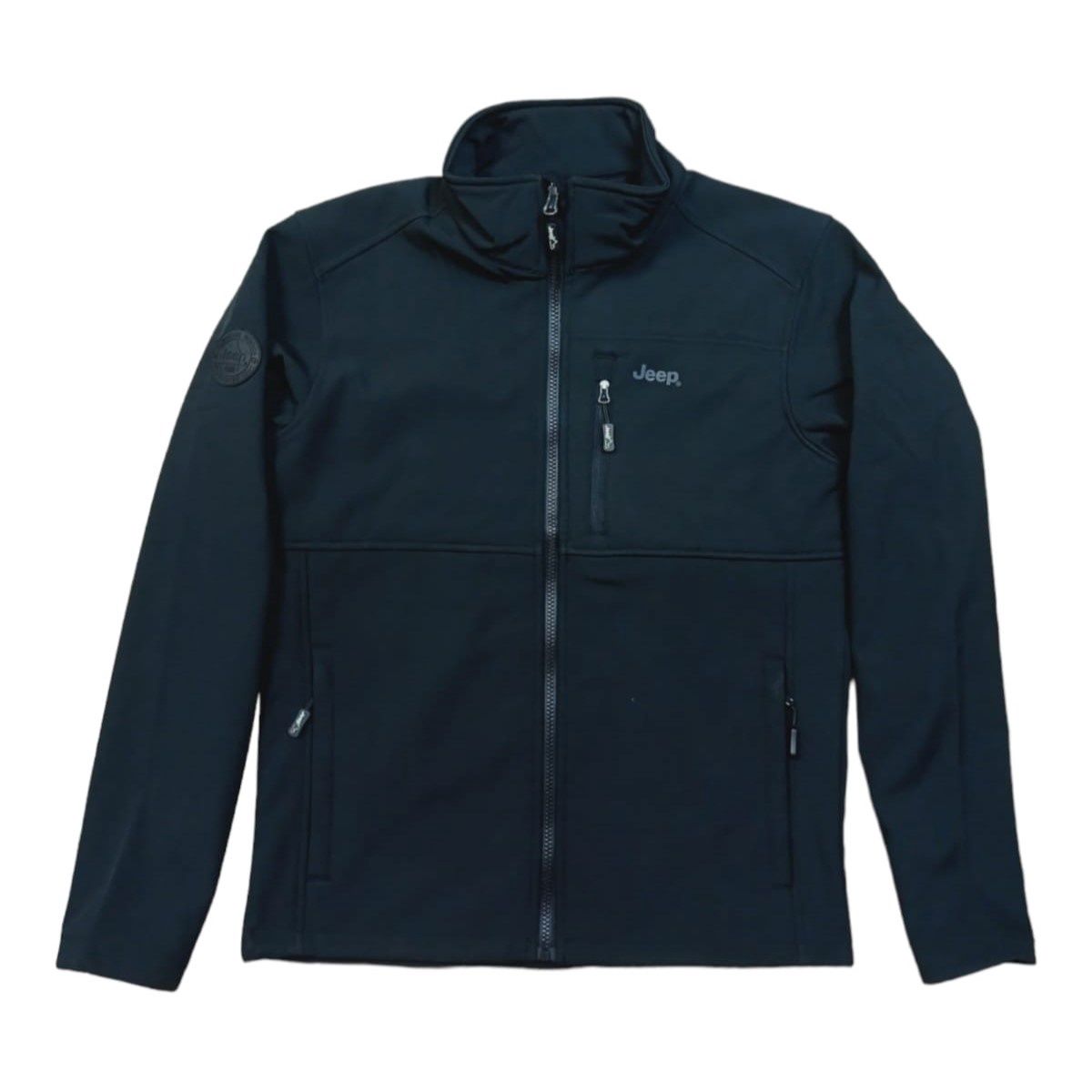 Jeep | Funnel Neck Soft Shell Jacket | Black, Size: S