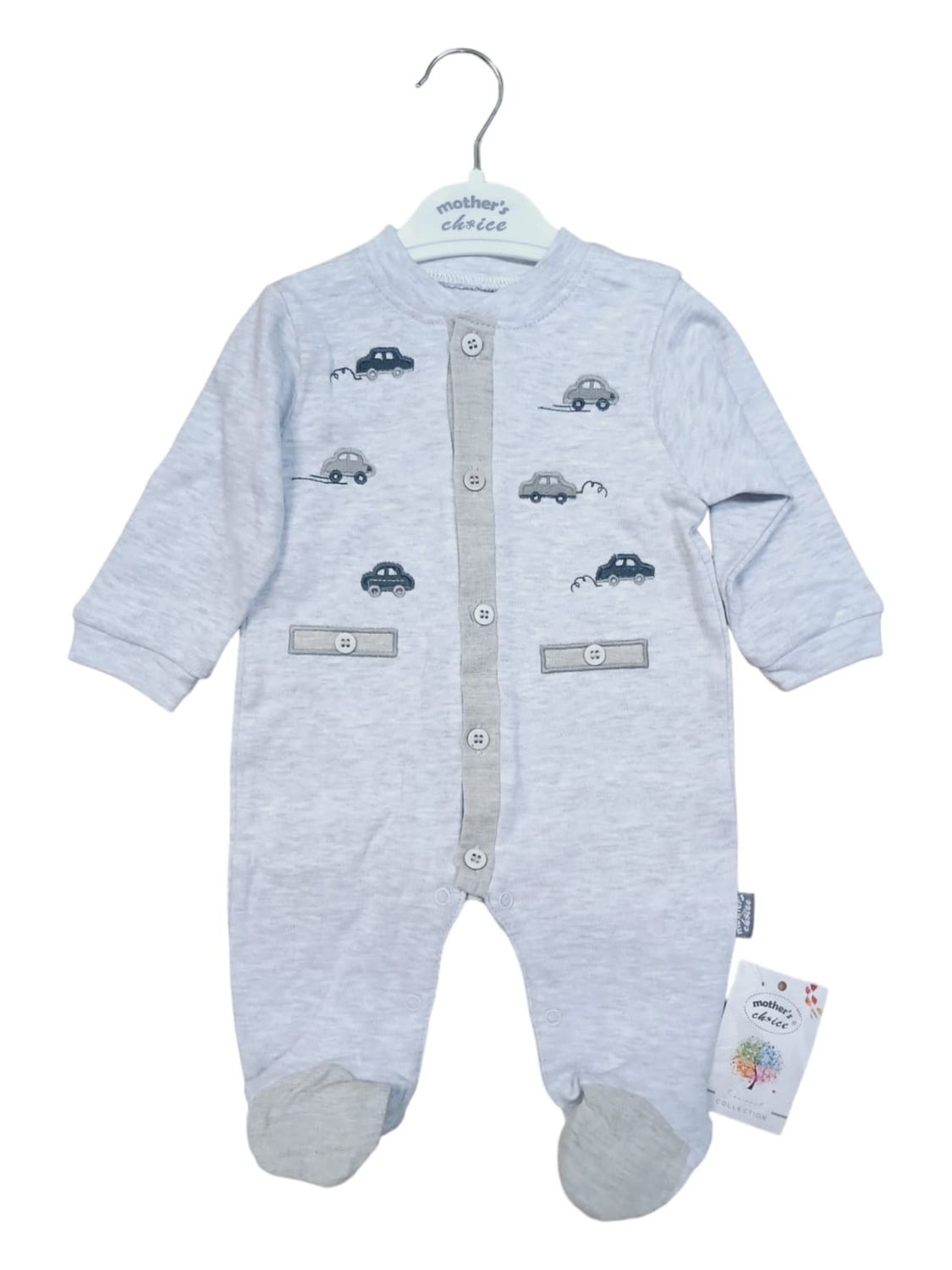 Mother&#39;s Choice | Melange Car Romper | Grey