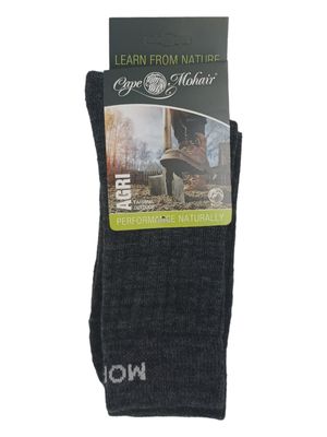 Cape Mohair | Agri Outdoor Socks | Charcoal | 8-11