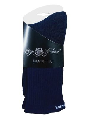 Cape Mohair | Diabetic Medi Socks | Navy | 8-11