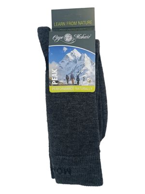 Cape Mohair | Peak Socks | Charcoal | 8-11