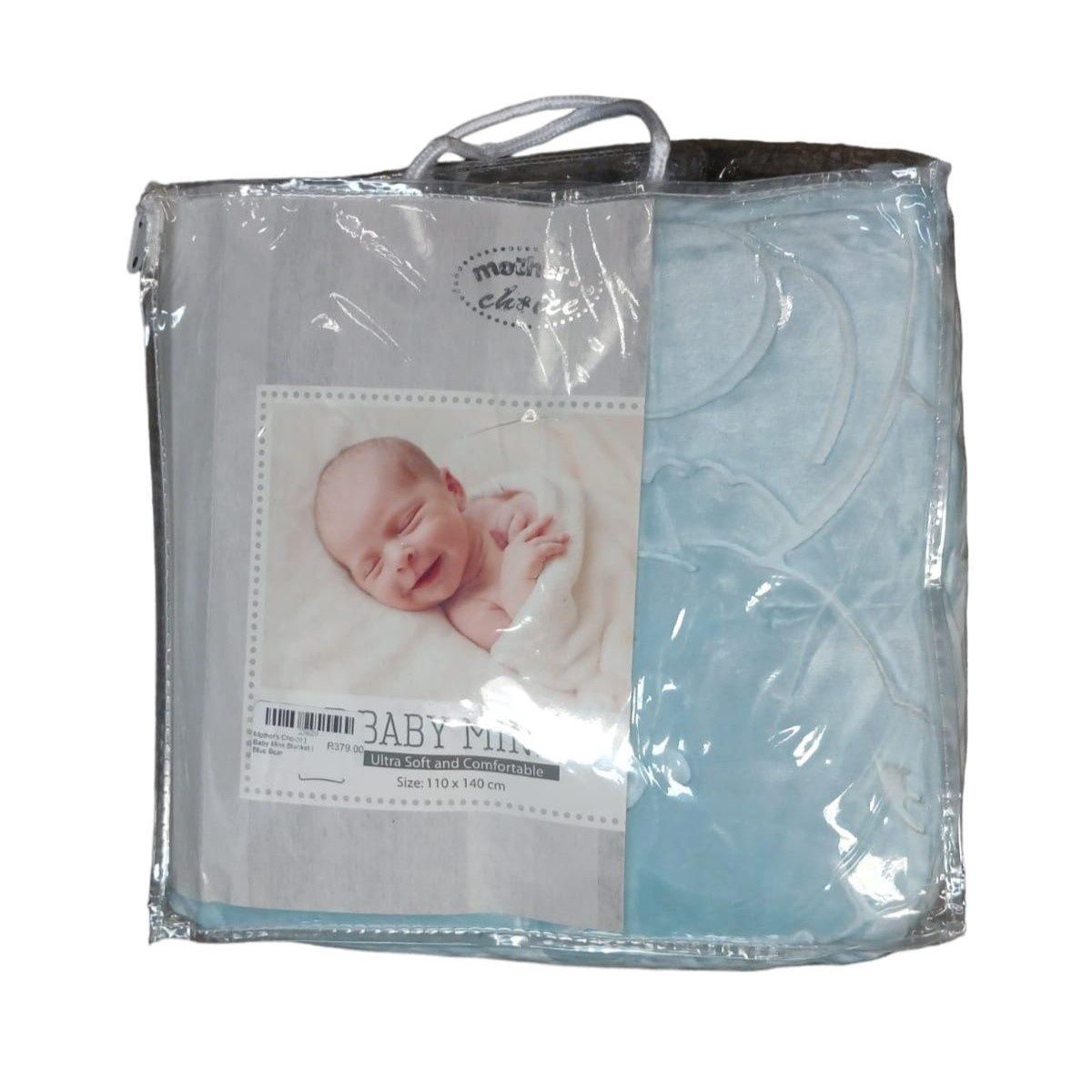 Mother's Choice | Baby Mink Blanket | Blue Bear