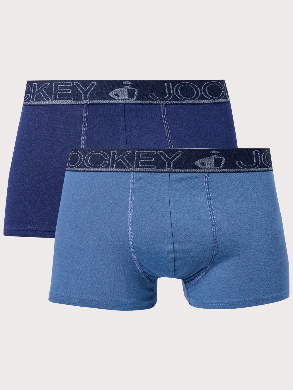 Jockey | Exclusive Pouch Trunks | 2 Pack, Colour: Assorted Blues, Size: S