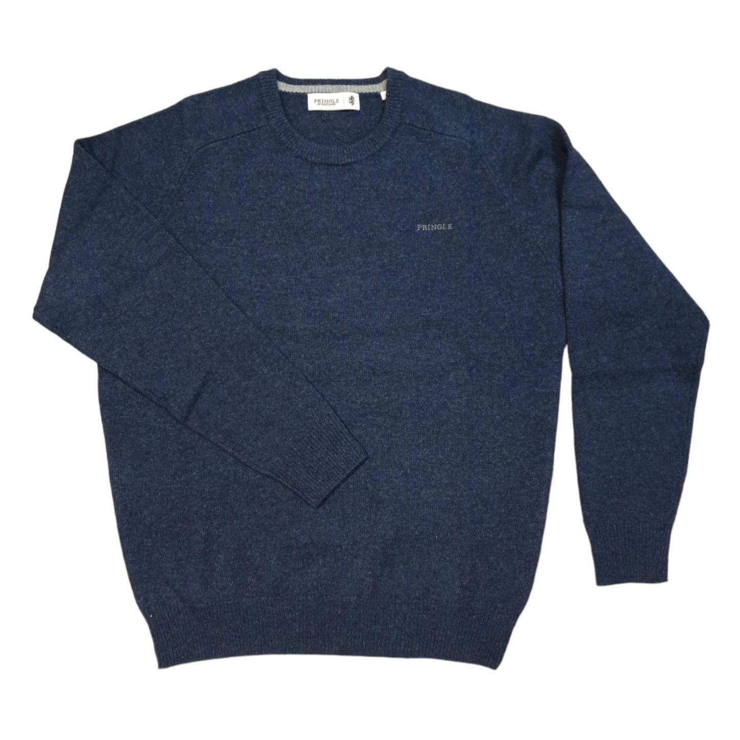 Pringle | Johnson Lambswool Crewneck Sweater | Navy, Size: S