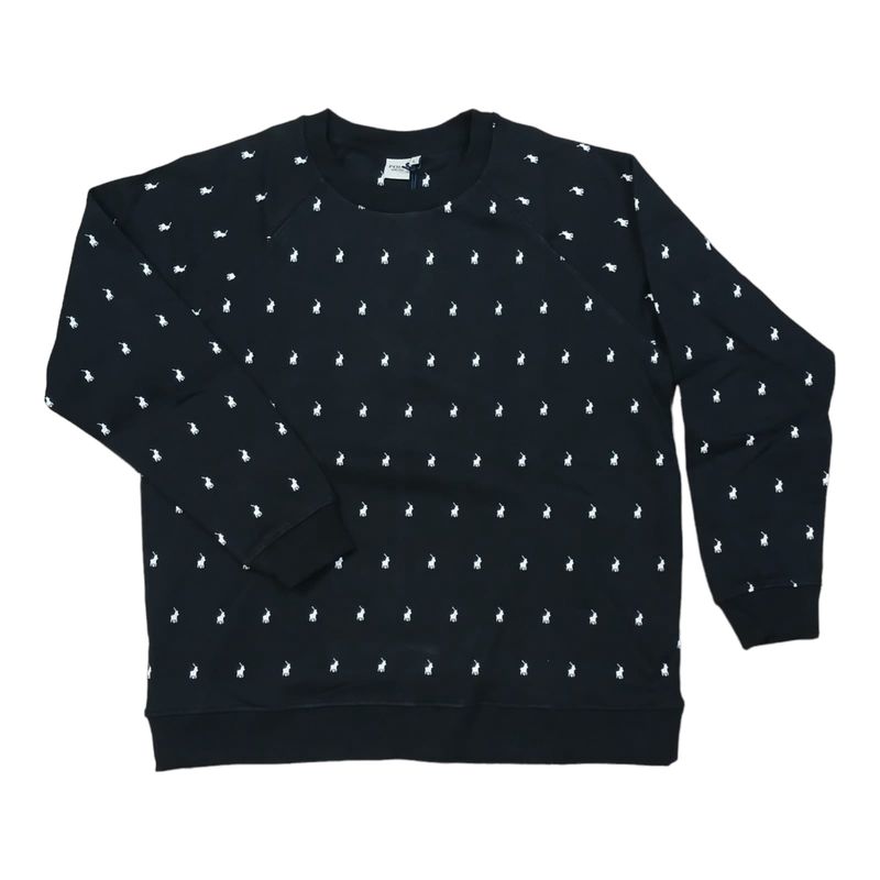 Polo | WMN Mae Monogram Sweater | Black, Size: XS