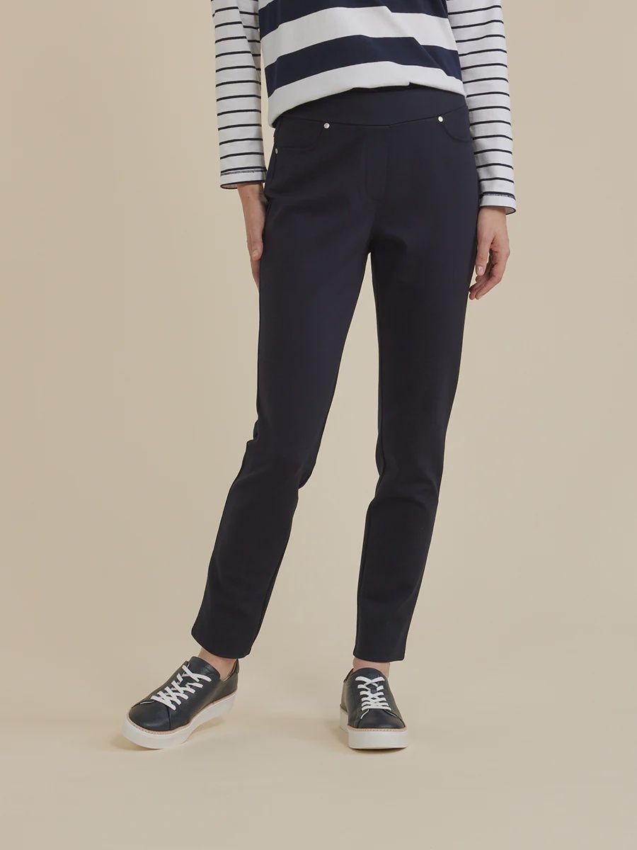 Yarra Trail | Pull On Super Stretch Pants | Navy, Size: S