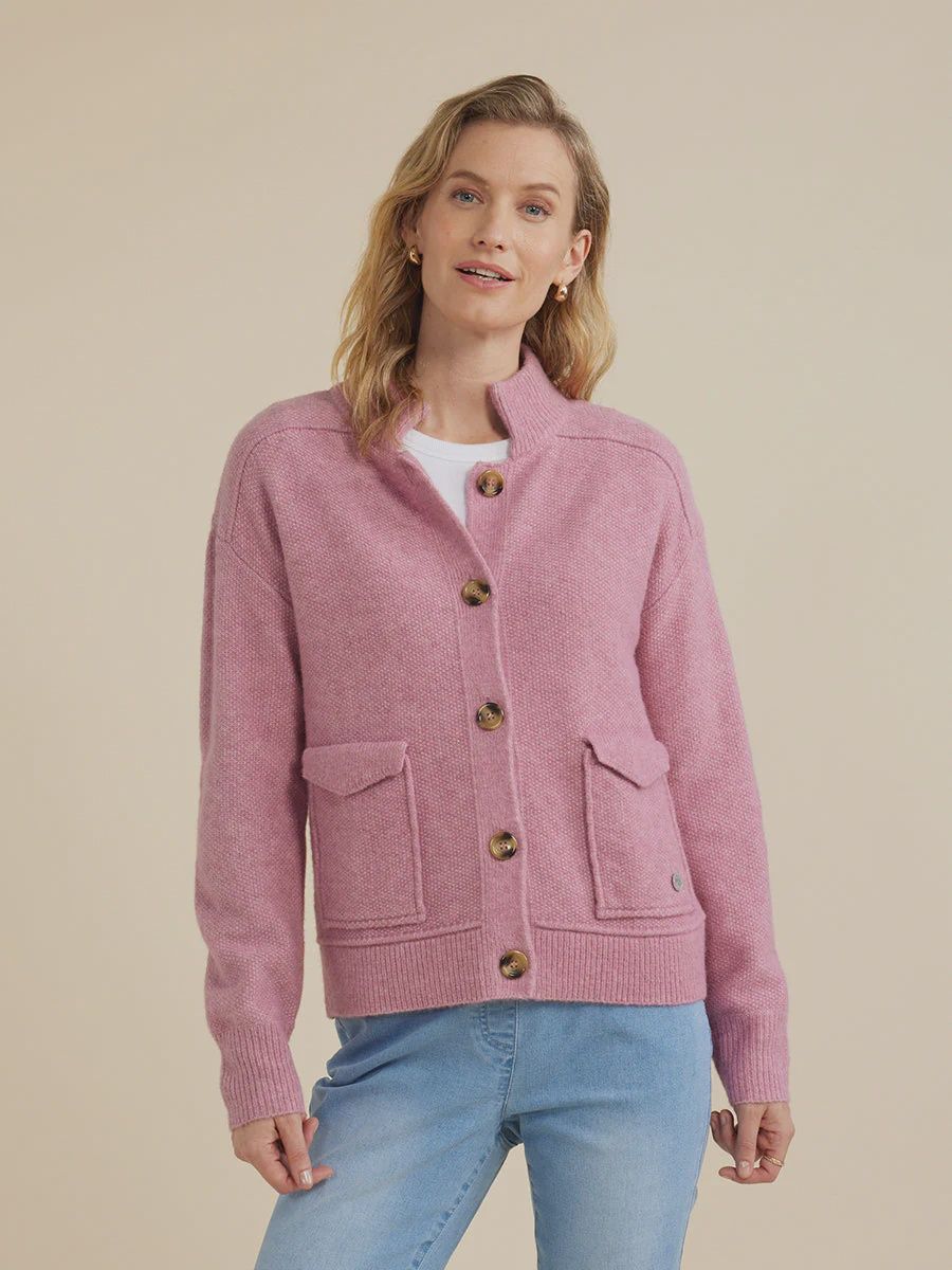 Yarra Trail | Knit Jacket | Chintz Pink, Size: M