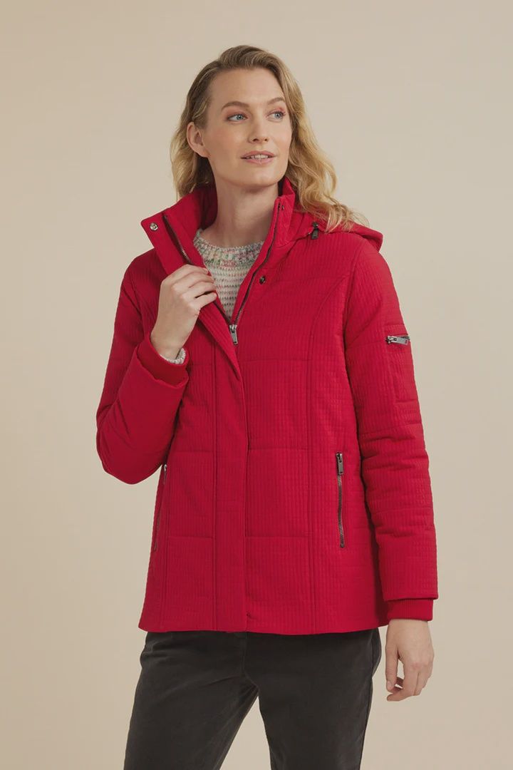 Yarra Trail | Quilt Parka | Rhubarb, Size: 12