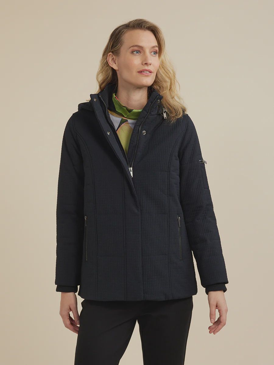 Yarra Trail | Quilt Parka | Black, Size: 12