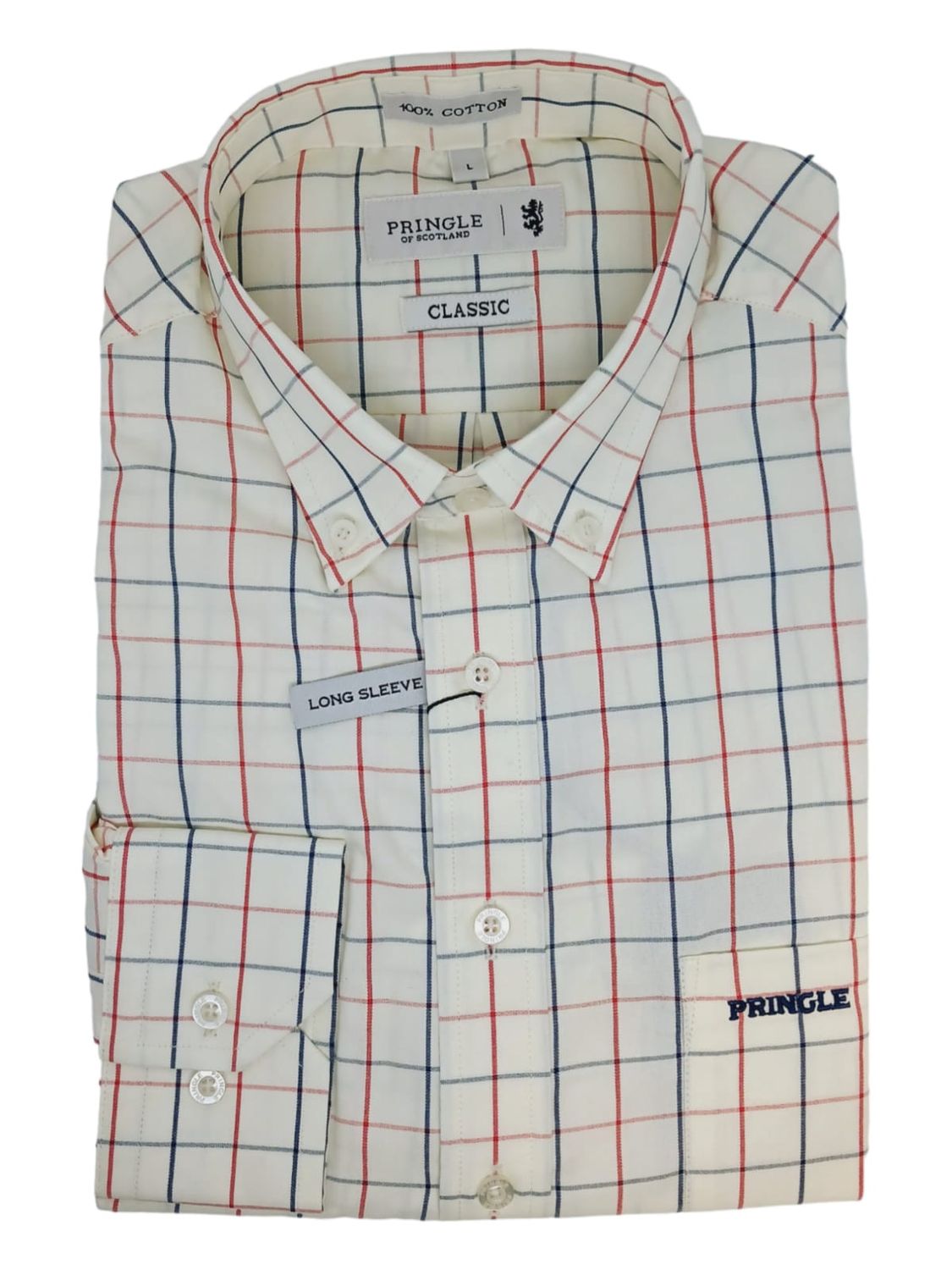Pringle | Classic Long Sleeve Shirt | Andries | Yellow, Size: S