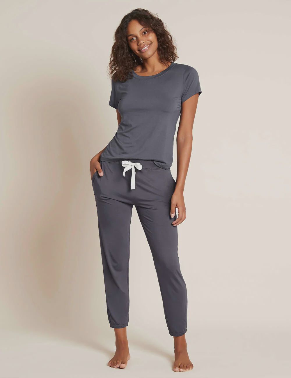 Boody | Goodnight Ankle Sleep Pants | Storm, Size: S