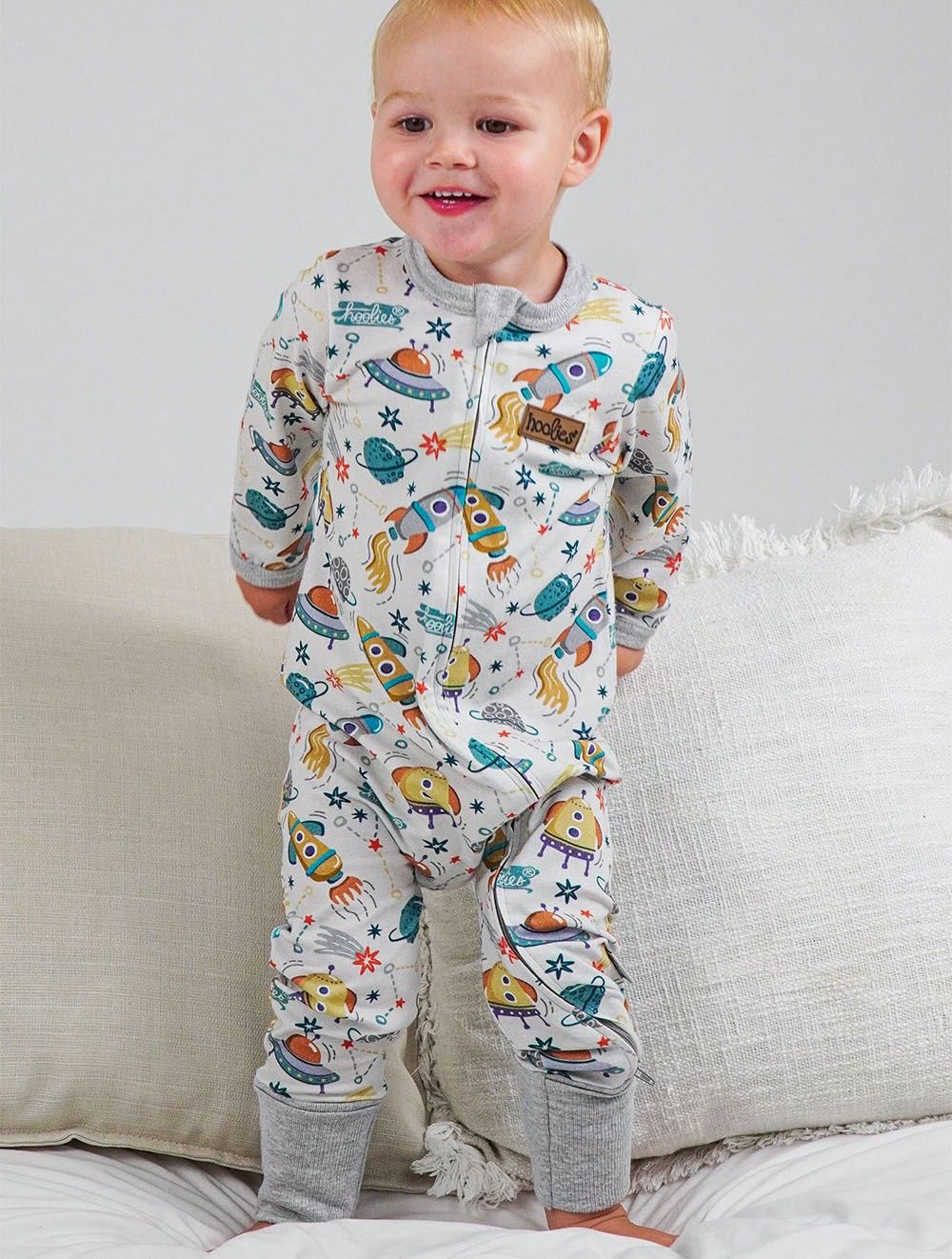 Hoolies | Hooliegrow Onesie | Spaceships, Size: 6-12 months