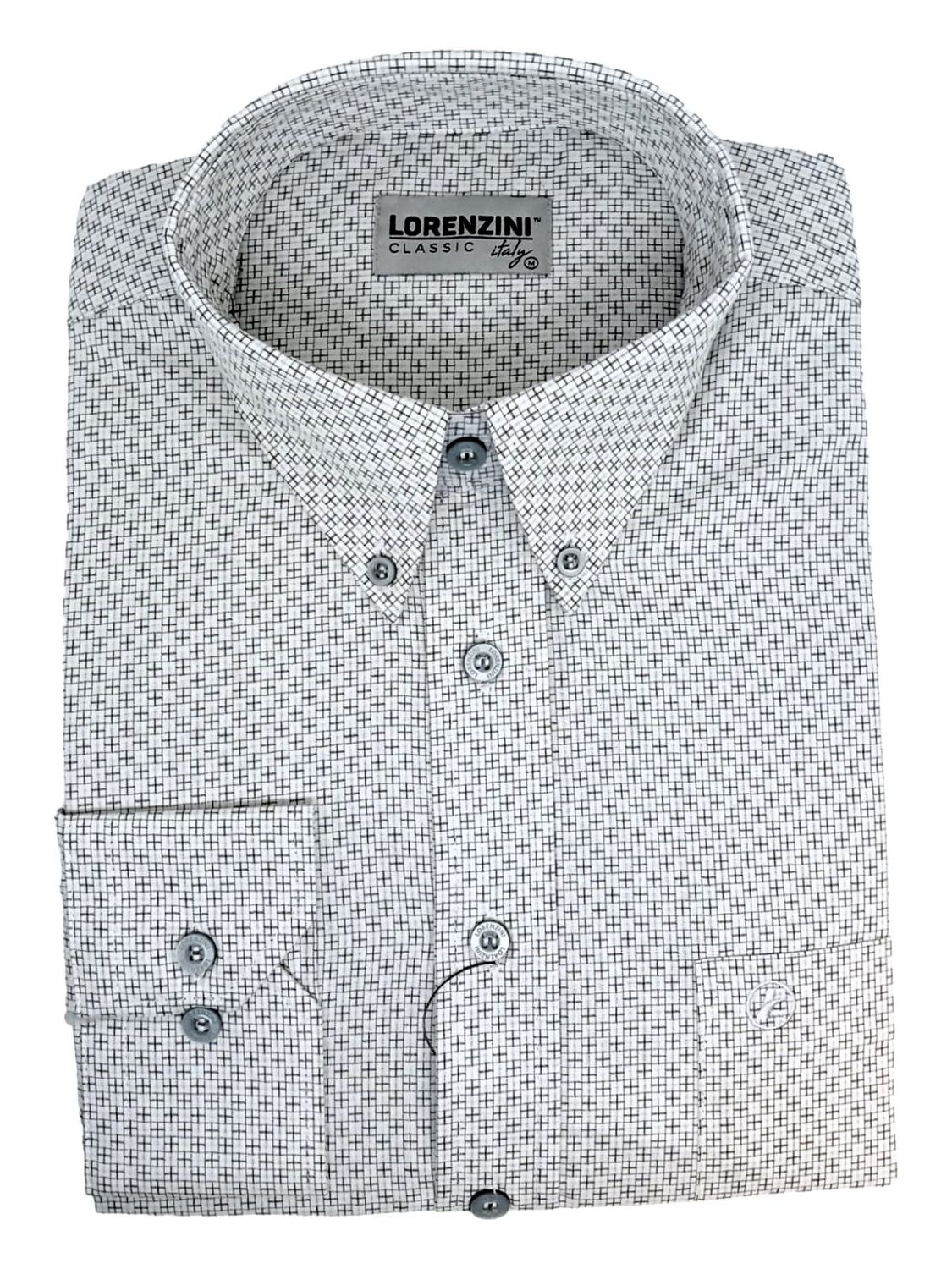 Lorenzini | Classic Long Sleeve Shirt | LO50/614 | Black, Size: S