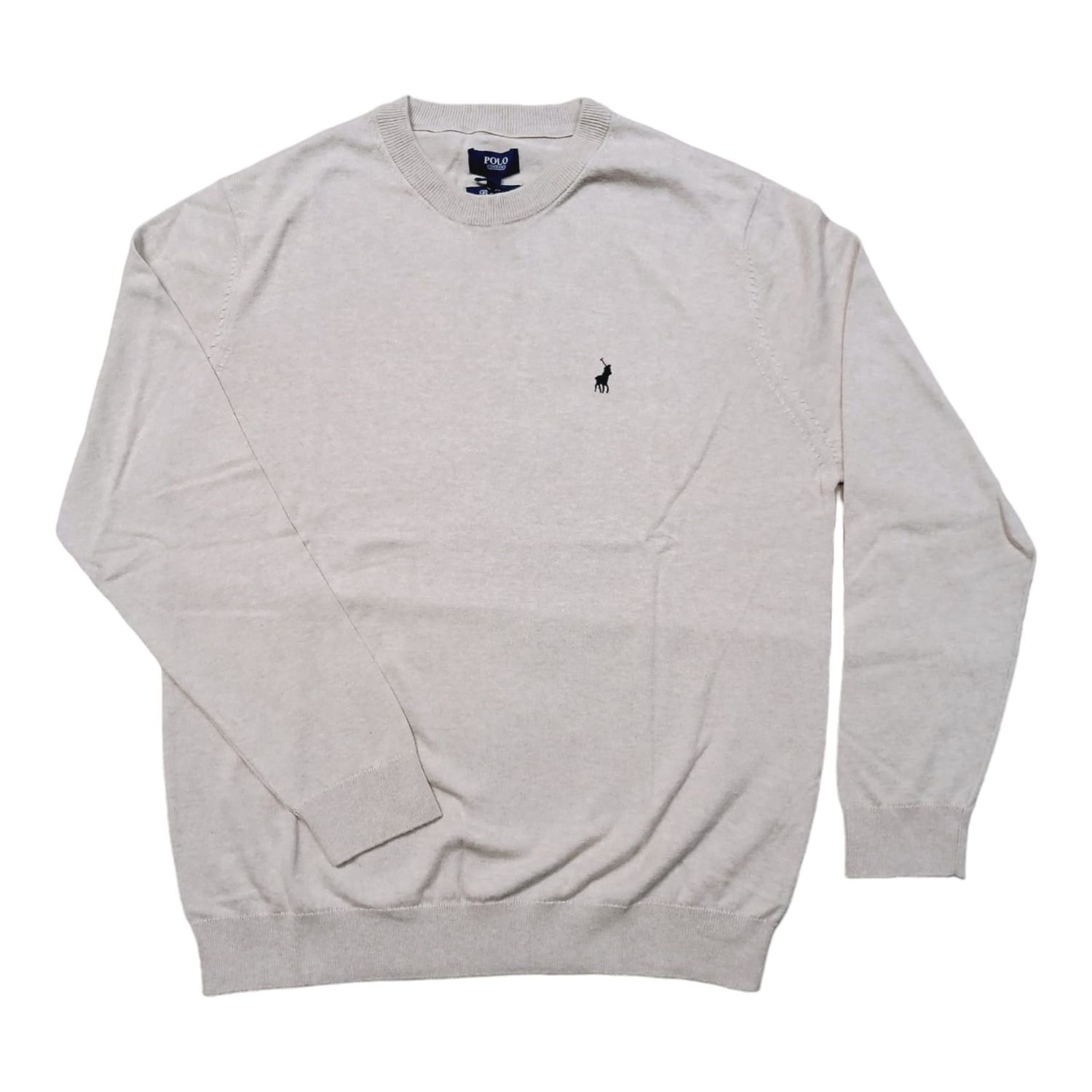 Polo | Essential Crew Neck knitwear | Taupe, Size: S