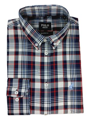 Polo | Long Sleeve Shirt | Weekender | Navy Check