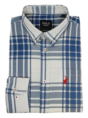 Polo | Long Sleeve Shirt | Weekender | Blue Check