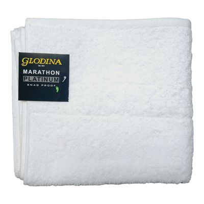 Glodina | Marathon Platinum Hand Towel | 610gsm/550gm2 | White | 50x90