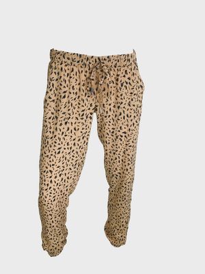 Kate Jordan | Elastic cuff pants | Camel