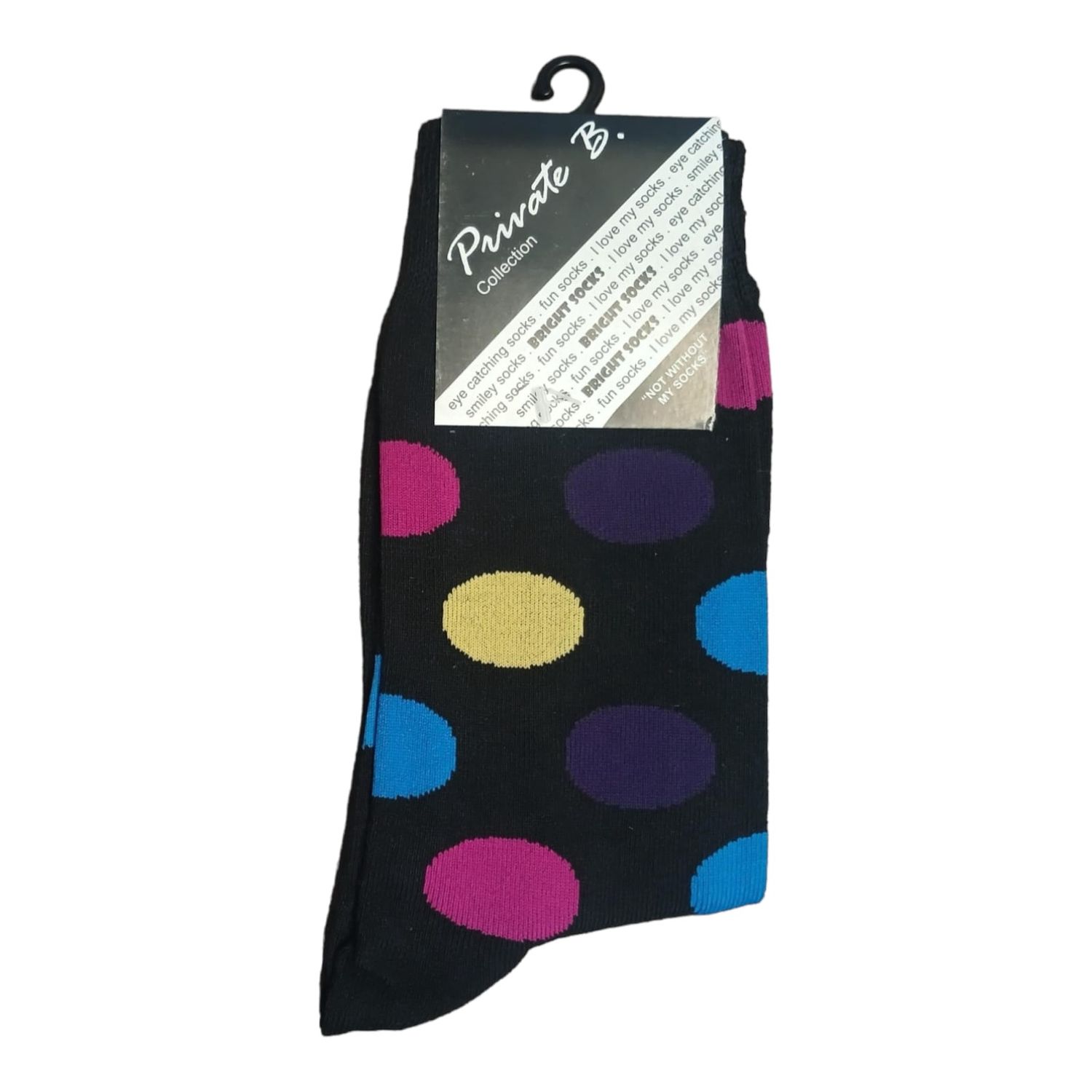 Private Benjamin | Funky Socks | Purple Dots | 7-11