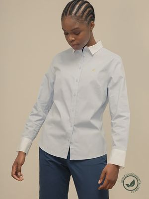 Polo | WMN Oxford Long Sleeve Shirt | Giselle | Blue