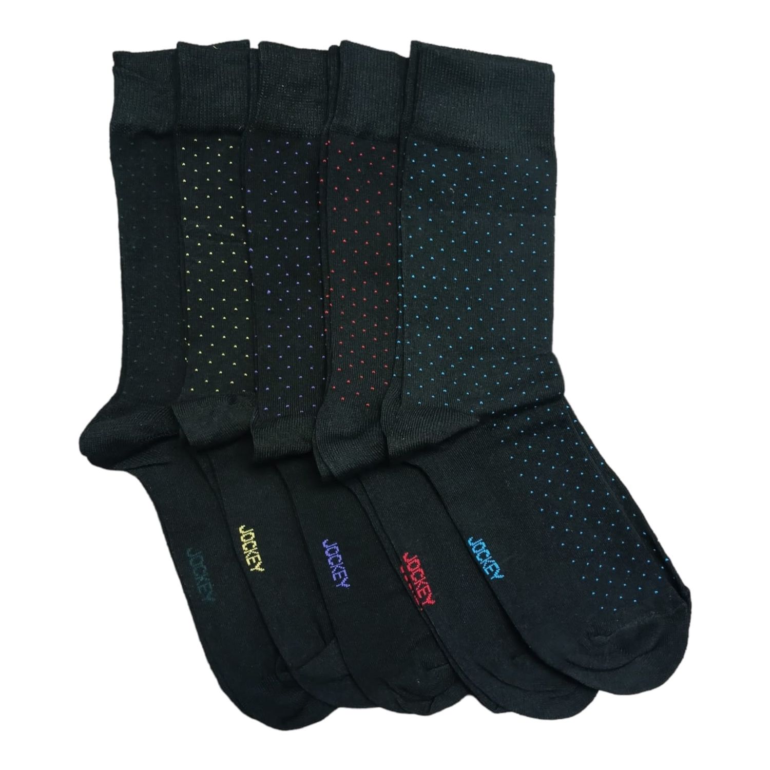 Jockey | Pin Dot 5 Pack Socks | 7-10