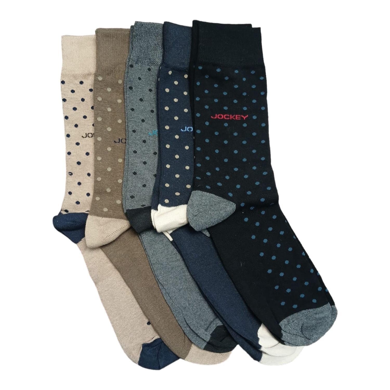 Jockey | Polka Dot 5 Pack Socks | 7-10