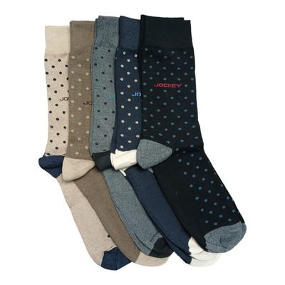 Jockey | Polka Dot 5 Pack Socks | 7-10