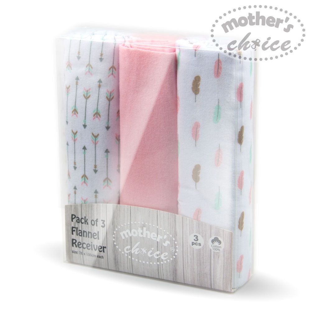 Mother&#39;s Choice | 3 Pack Flannel Receivers | Girls Arrow