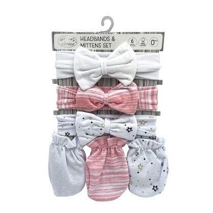 Mother&#39;s Choice | 3 Piece Headband And Mitten Set | Stars