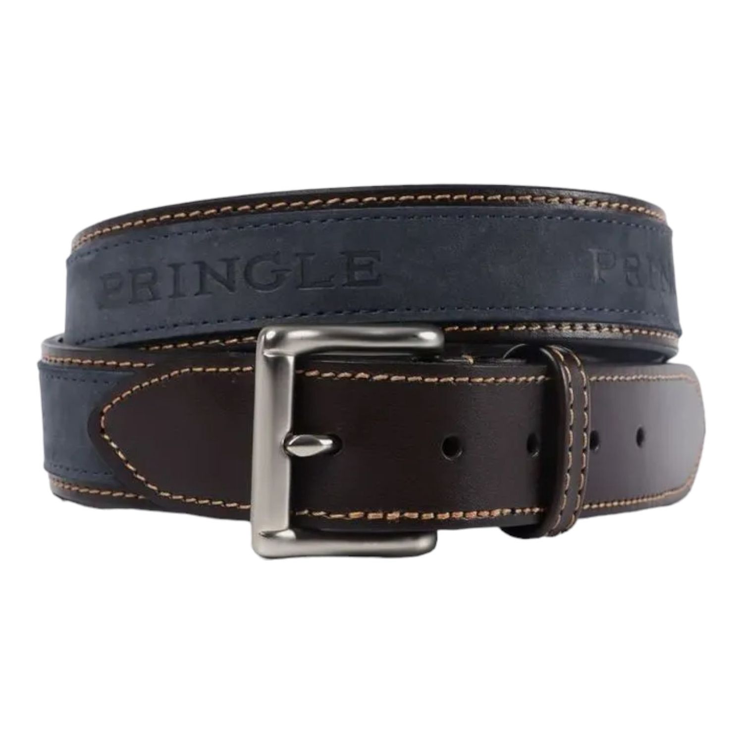 Pringle | Selbourne Leather Belt | Navy