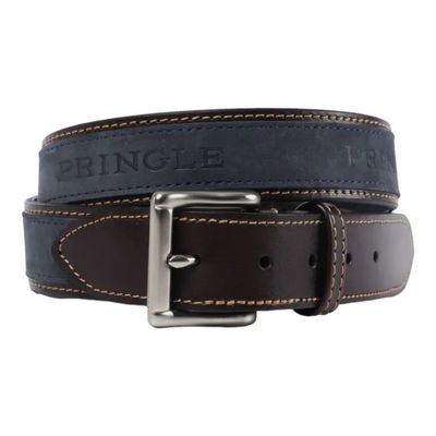 Pringle | Selbourne Leather Belt | Navy
