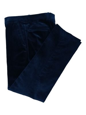 Zetagi | Flat Front Corduroy | Navy