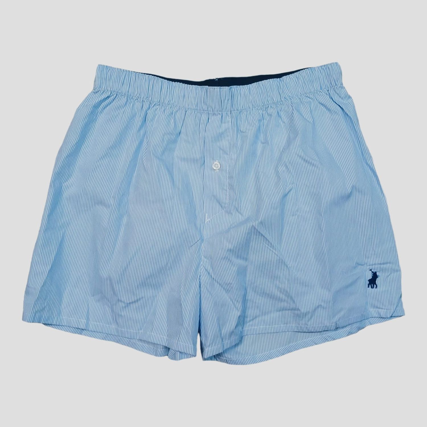 Polo | Stripe Woven Boxer | Blue, Size: S