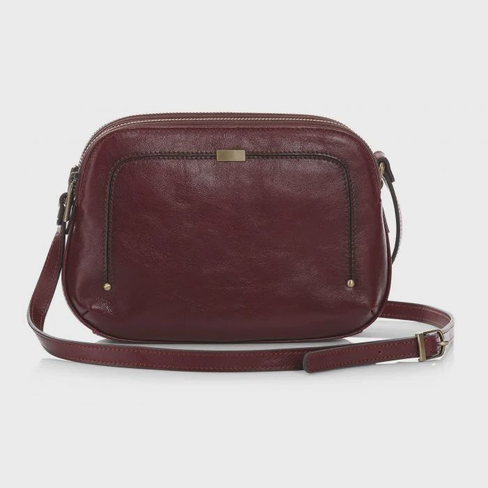 Green Cross | Adjustable Cross Body Strap Bag | Chestnut