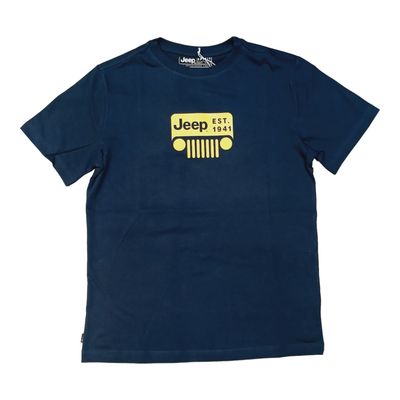 Jeep | Iconic Collection T-Shirt | Navy &amp; Yellow, Size: S