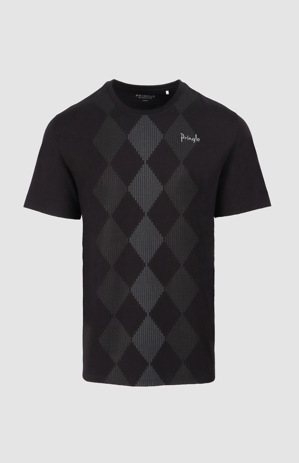 Pringle | Hugo Argyle T-shirt | Black, Size: S