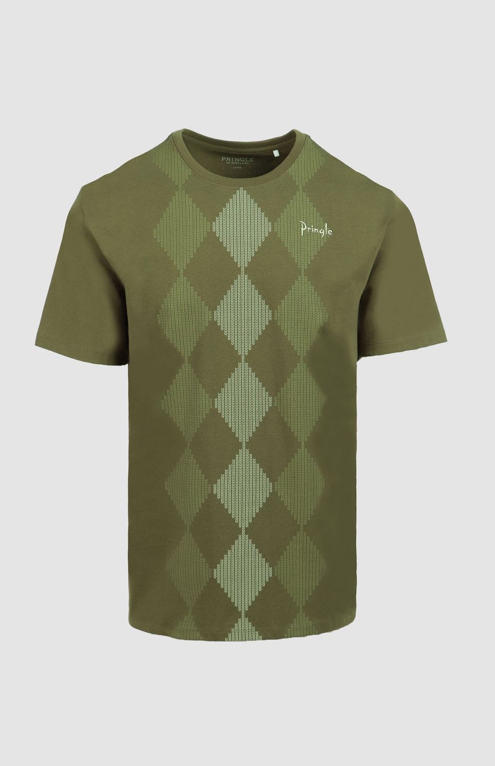 Pringle | Hugo Argyle T-shirt | Fatigue, Size: S