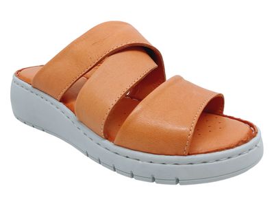 Hush Puppies | Genevia Leather Slip-On | Coral Chrome