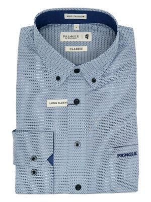 Pringle | Classic Long Sleeve Shirt | Harrison | Blue
